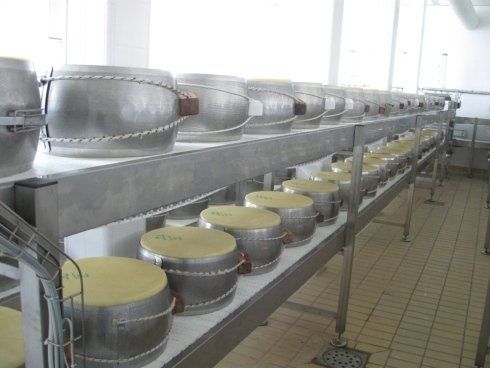 attrezzature per la produzione di Parmigiano Reggiano