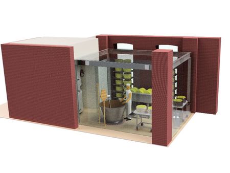 Modellino 3D dello stand per l'Expo 2015