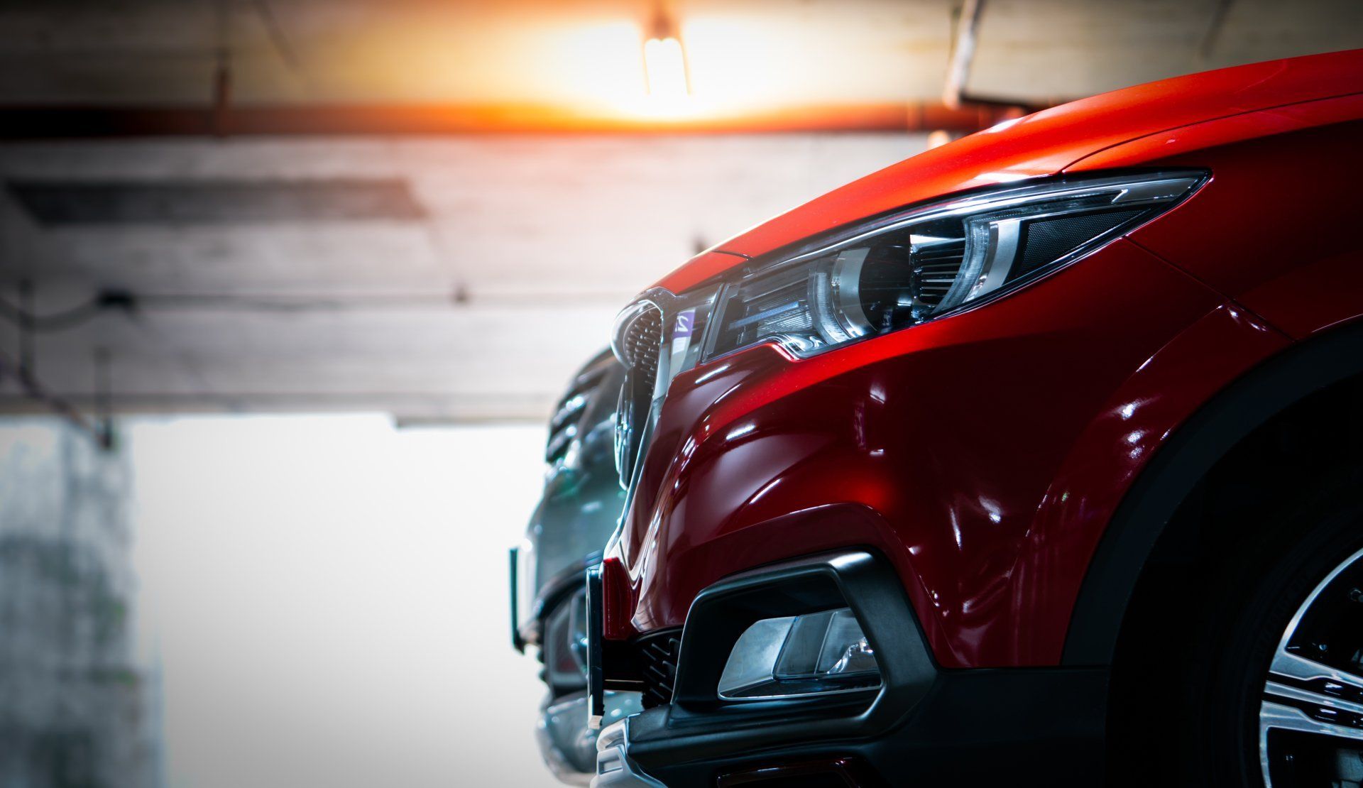 Parked Red Car — Car Battery Replacement in South Lismore, NSW