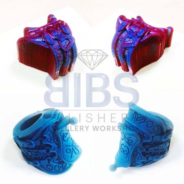 pink and blue sapphire rings