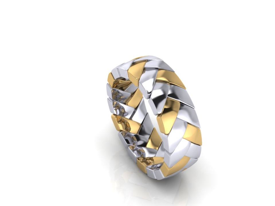 gold and silver ring