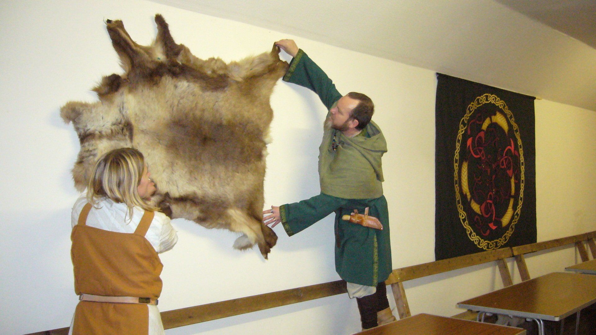 Preparing the hall