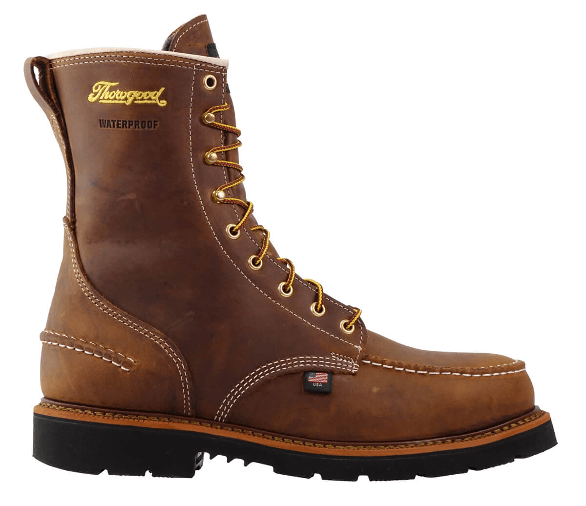 Thorogood 1957 Series- Waterproof Safety Toe- 8-Inch Crazyhorse Moc Toe