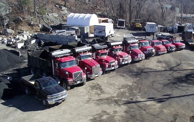 Truck On Site — Peabody, MA — Atlantic Paving Corp.