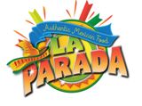 A colorful logo for La Parada authentic Mexican food