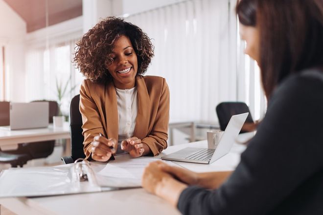 Insurance Agent Talking To Client — Christiansburg, VA — Metro Insurance Services Insurance Agent Talking To Client — Christiansburg, VA — Metro Insurance Services