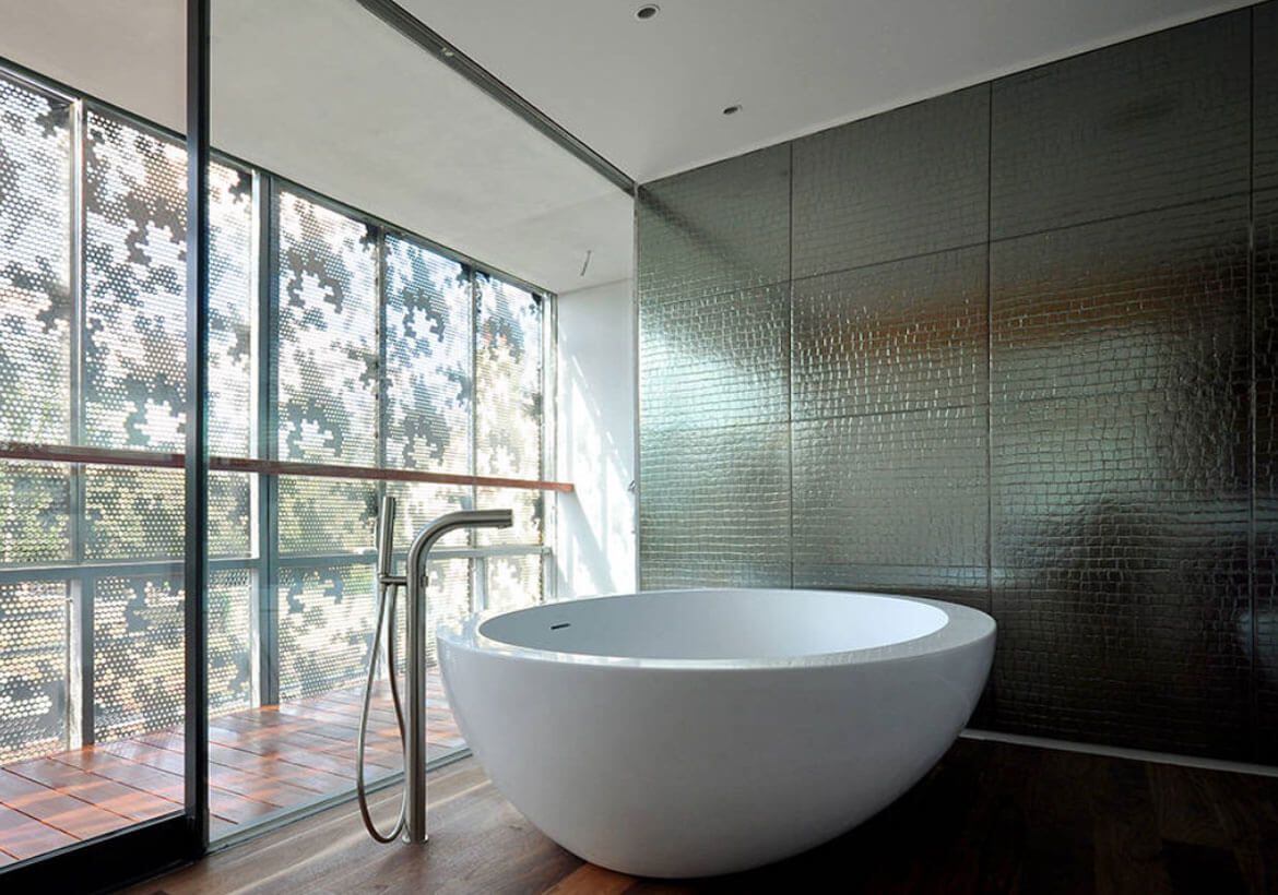 metallic tile