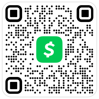 A qr code with a dollar sign on it.