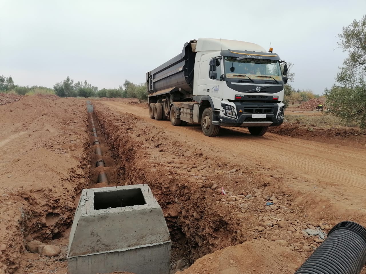 Travaux d'assainissement
