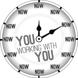 Clock with hands pointing at