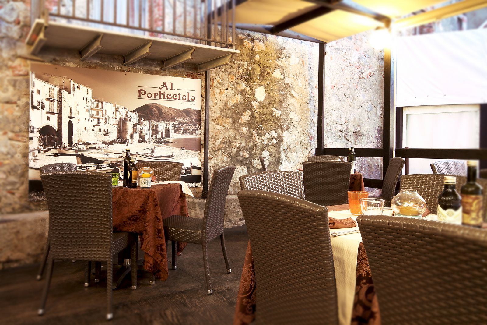 Terrazza sul mare del ristorante