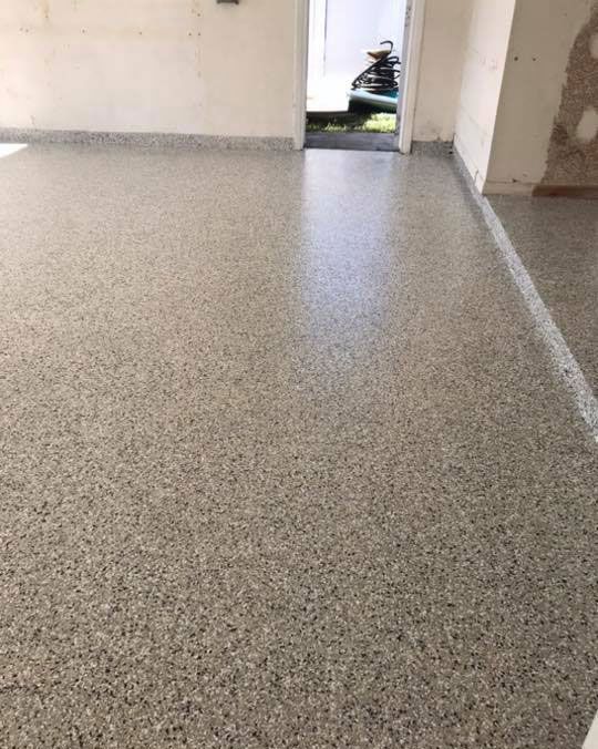 Full Flake Epoxy Flooring in Home