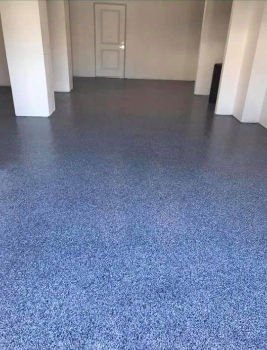 Full Flake Garage Coating on Floor