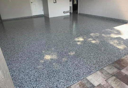 Full Flake Garage Coating on Floor