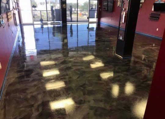 Grey Epoxy Flooring in Commercial Space
