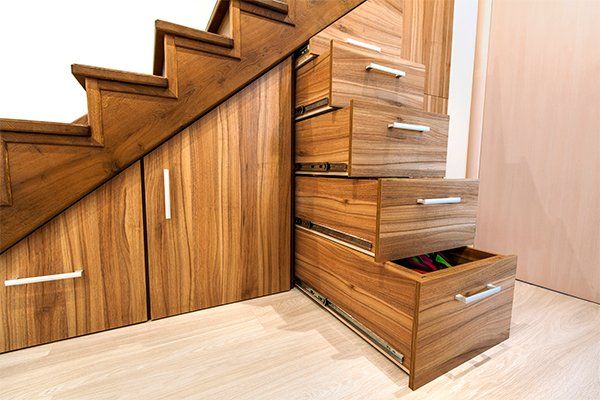 Custom Design — Cabinets Built Under Stairs in Vero Beach, FL Custom Design — Cabinets Built Under Stairs in Vero Beach, FL