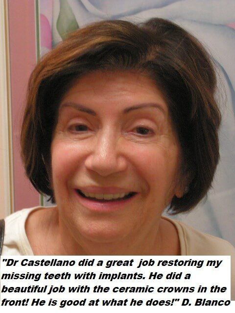 happy patient testimonial picture. Chris Castellano DMD , top implant dentist , Riverview, Fl. 33578