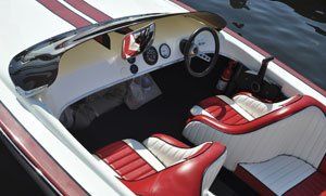 Red and White Boat - Boat Upholstery in Alexandria, VA