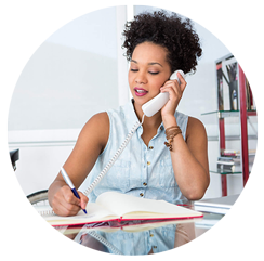 Professional Appliance Repair — Woman using telephone in Danville, IL Professional Appliance Repair — Woman using telephone in Danville, IL