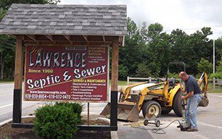 Lawrence Septic & Sewer Sign - Grading in Gardne, MA