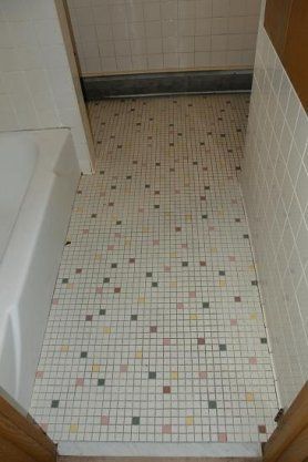 Before Refinished Ceramic Floor — N. Charleston, SC — Surface Specialists