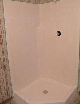 Before Tub Corner Repair — N. Charleston, SC — Surface Specialists