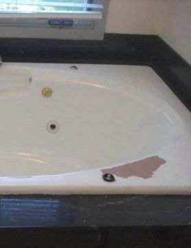 Before Spa Surface Repair — N. Charleston, SC — Surface Specialists