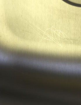 Before Stainless Steel Scratch Repair — N. Charleston, SC — Surface Specialists