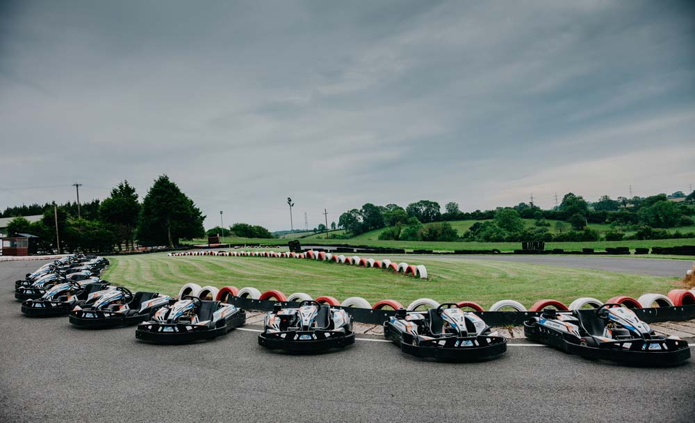 parked go parts on the track