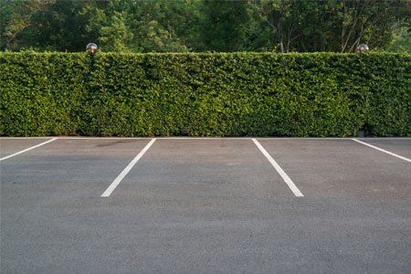 Pavement Repair — Empty Parking Lot in Peoria. IL