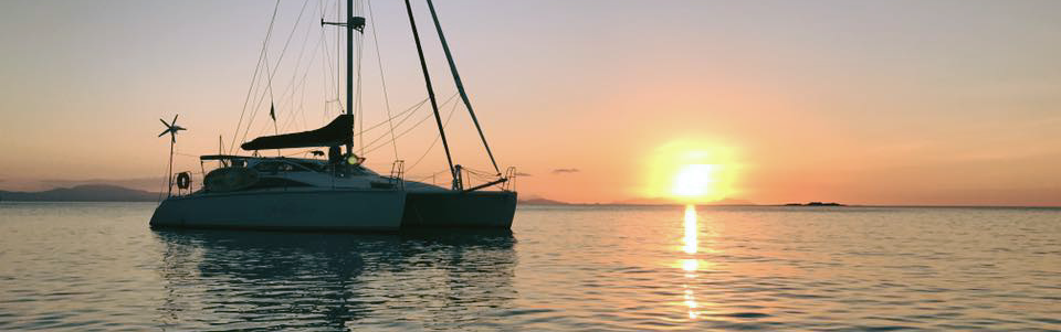 Boat and sunset