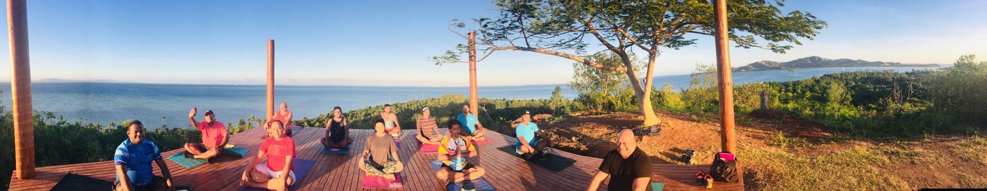 yoga class in Fiji
