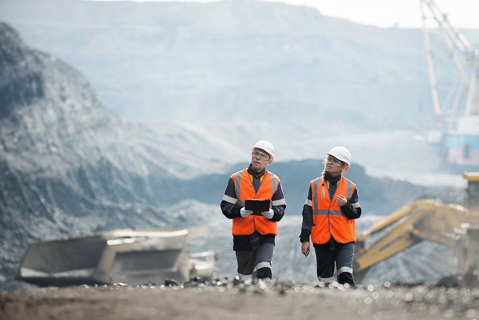 contractors walking together