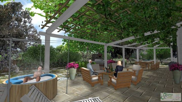 Rendering veranda