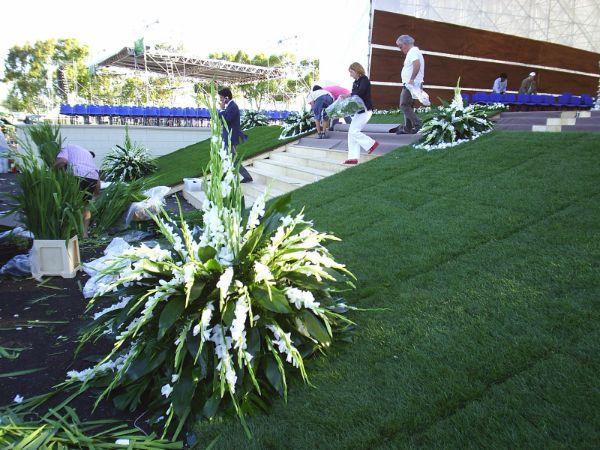 Scalinata e giardino