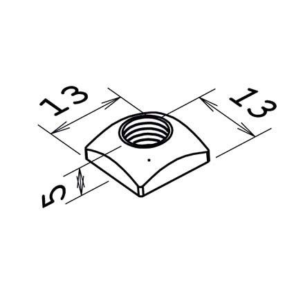 Technische tekening glijmoeren voor aluminiumprofiel Alumes