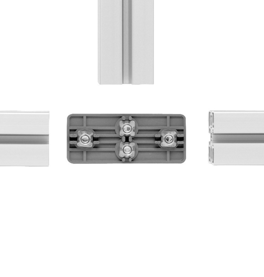 montageplaat glasvezel - verzinkt staal Alumes voor systeemprofielen