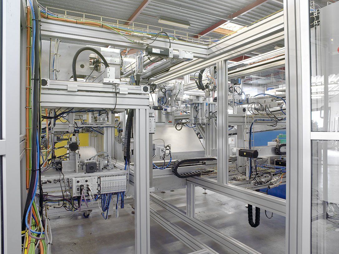 Machinebouw in aluminiumprofielen.