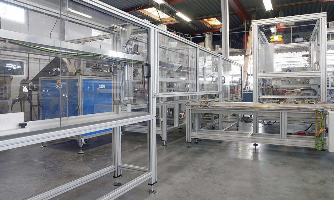 Omkasting in aluminiumprofielen.