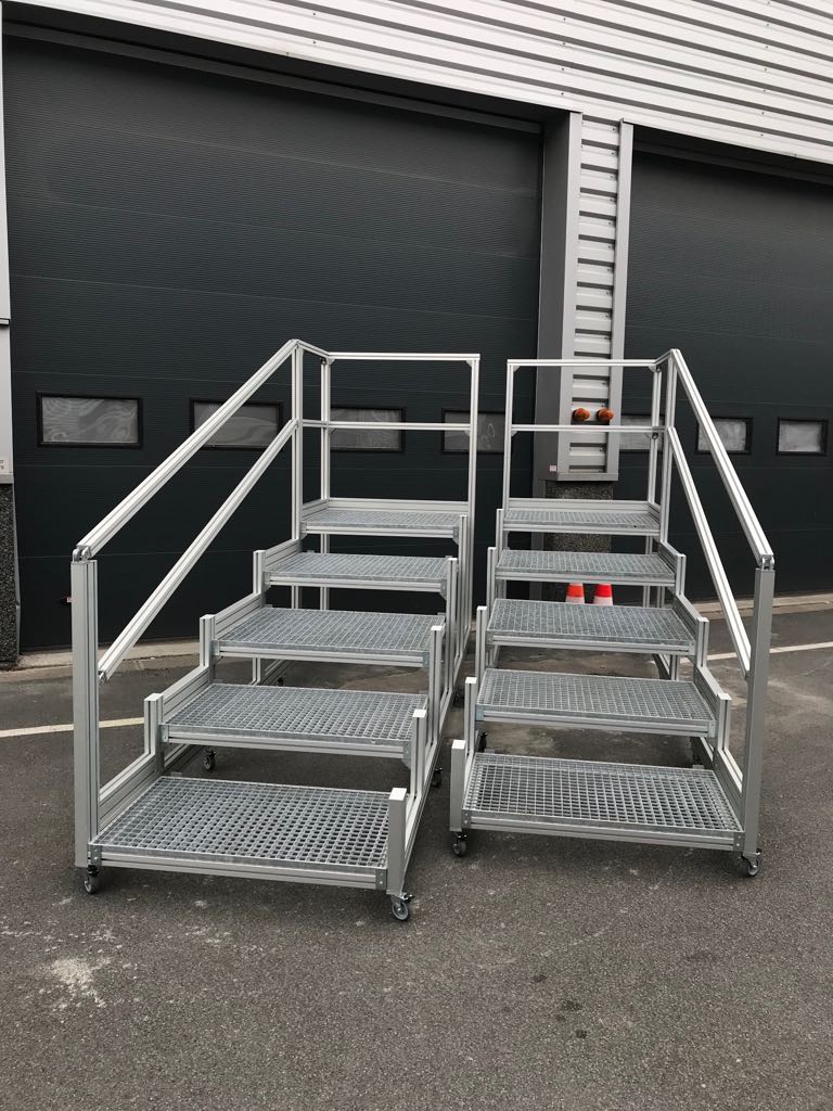 escalier amovible en profilés aluminium Alumes Ledegem