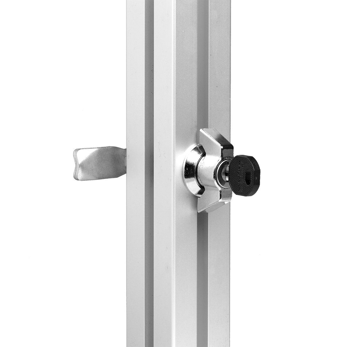 cilinderslot voor op aluminiumprofielen en systeemprofielen