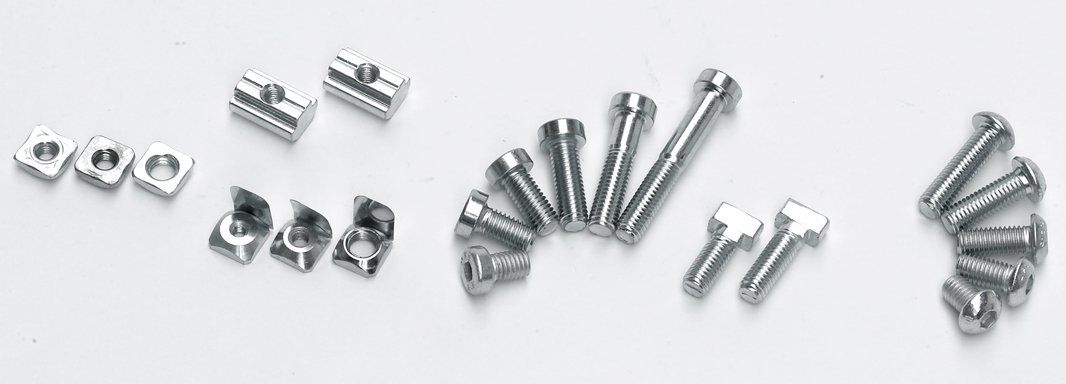 glijmoeren en bouten voor systeemprofielen en aluminiumprofielen