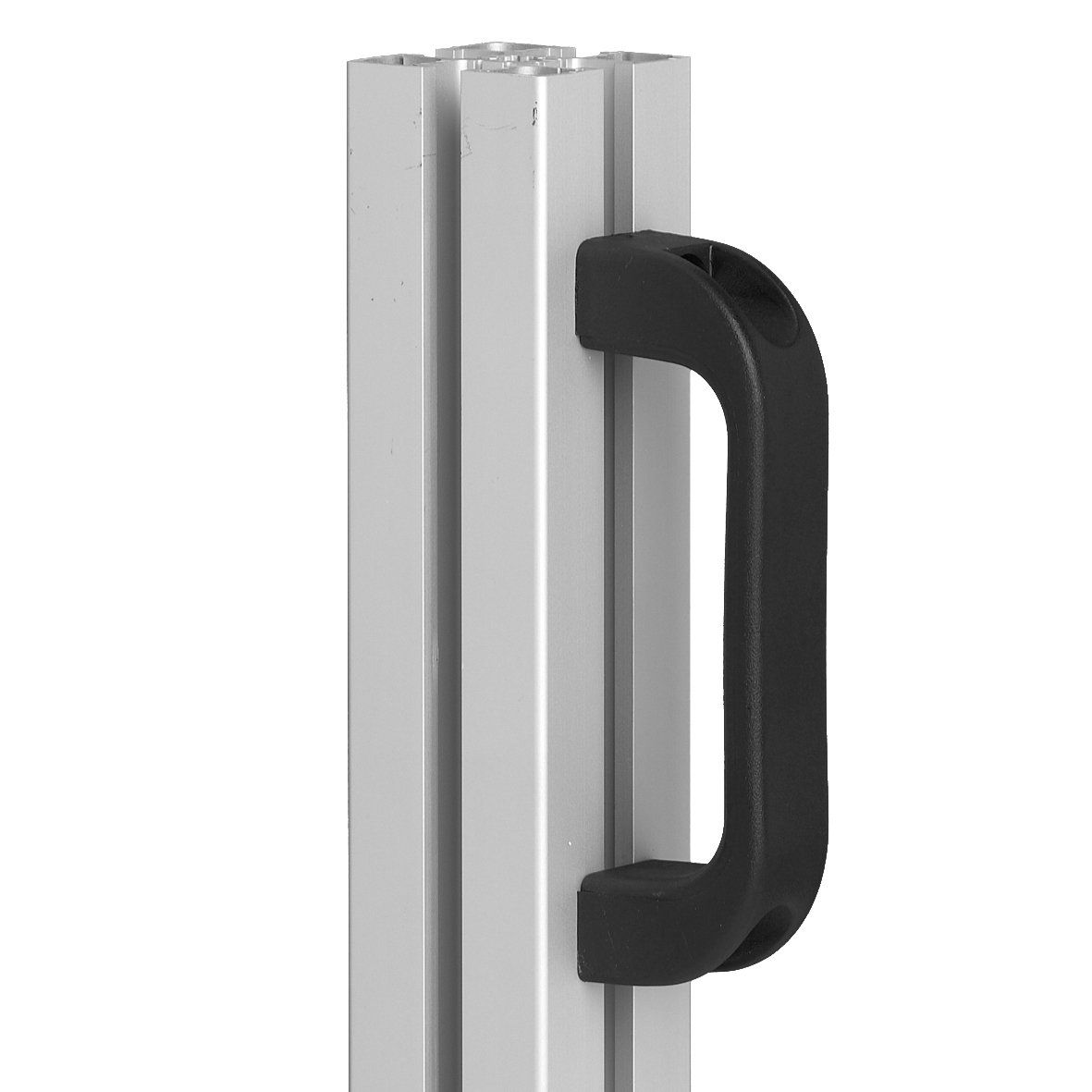 Handvat voor montage op aluminiumprofielen voor systeemprofielen