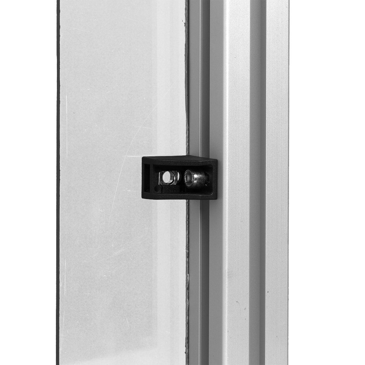 Plexiblok voor montage plexi op aluminiumprofielen -systeemprofielen