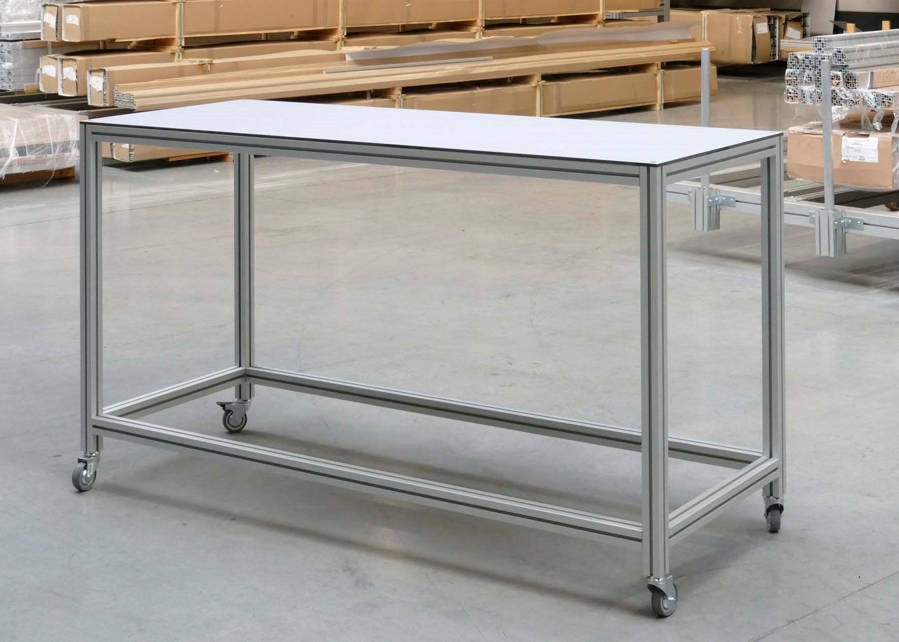 werktafel in aluminiumprofiel Alumes - Ledegem