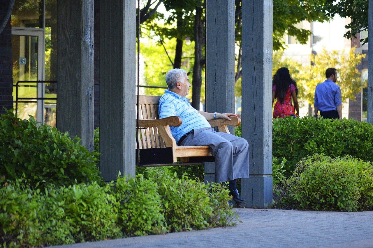 Old man sitting