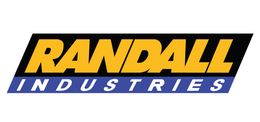 The randall industries logo is yellow and black on a white background.