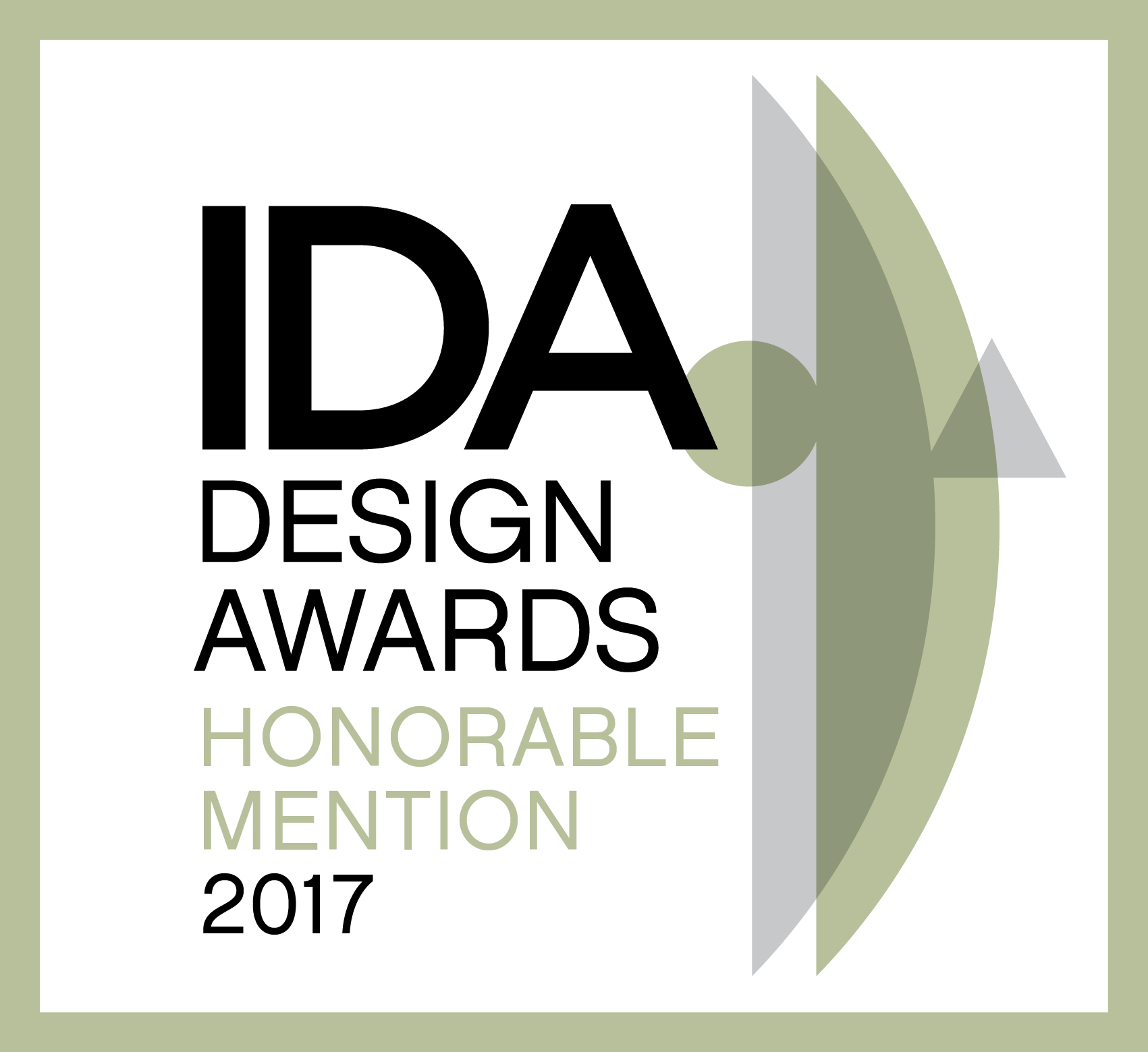 Das Logo für die ehrenvolle Erwähnung bei den IDA Design Awards 2017