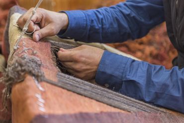 Repairing Carpet — Restoring Antique Carpets, Rugs and Kilims in Pasadena, CA Repairing Carpet — Restoring Antique Carpets, Rugs and Kilims in Pasadena, CA