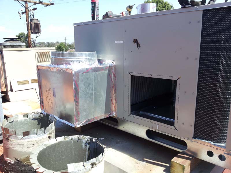 duct_work_on_package_unit